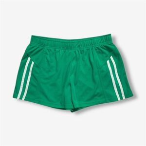 C9 Champion Womens Athletic Shorts Netted Activewear Green White Stripe Medium